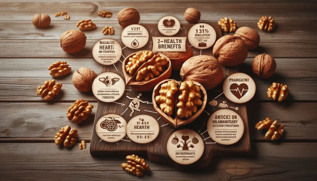 walnut dry fruit and its health benefits.