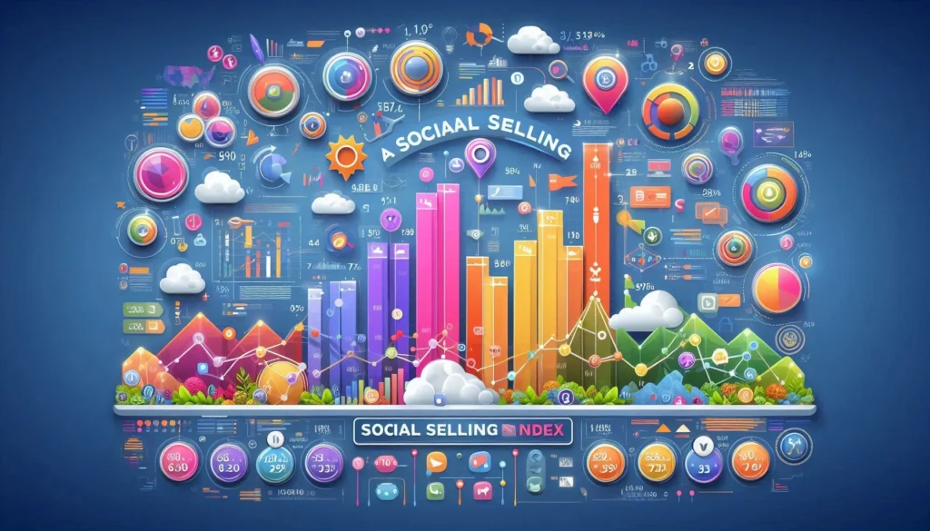 the SSI social selling index and the graphs of growth are shown in this image.